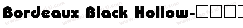 Bordeaux Black Hollow字体转换
